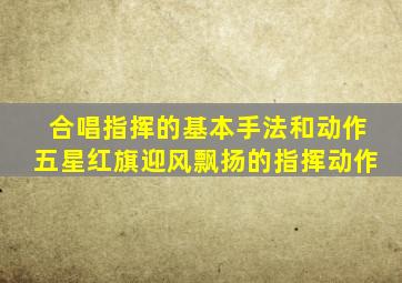 合唱指挥的基本手法和动作五星红旗迎风飘扬的指挥动作