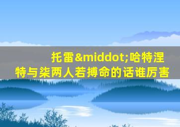 托雷·哈特涅特与柒两人若搏命的话谁厉害