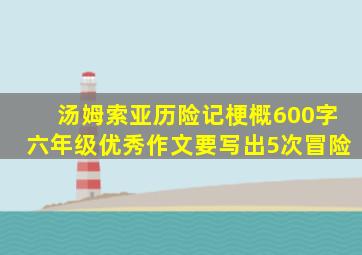 汤姆索亚历险记梗概600字六年级优秀作文要写出5次冒险