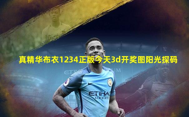 真精华布衣1234正版今天3d开奖图阳光探码