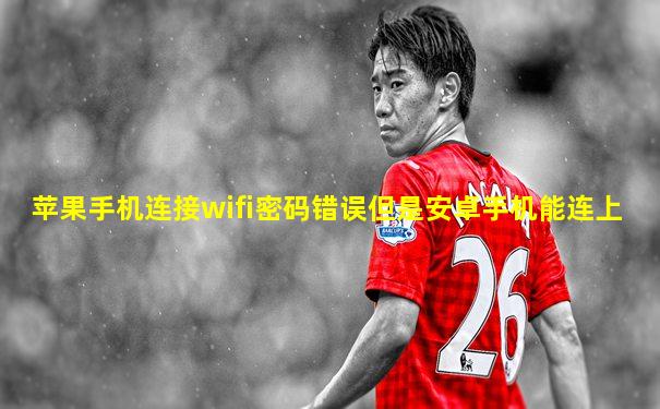 苹果手机连接wifi密码错误但是安卓手机能连上