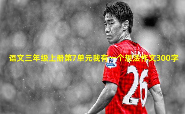 语文三年级上册第7单元我有一个想法作文300字
